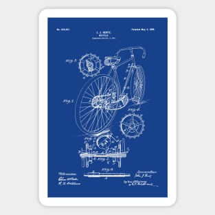 Vintage Bicycle - 1899 Patent Drawing - Apng Magnet